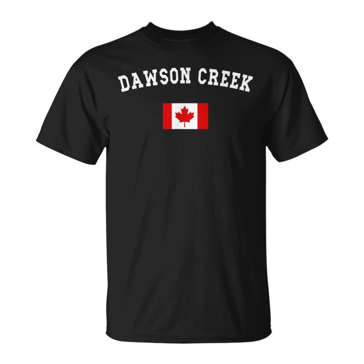 Dawson Creek City Canada National Flag Souvenir T-Shirt