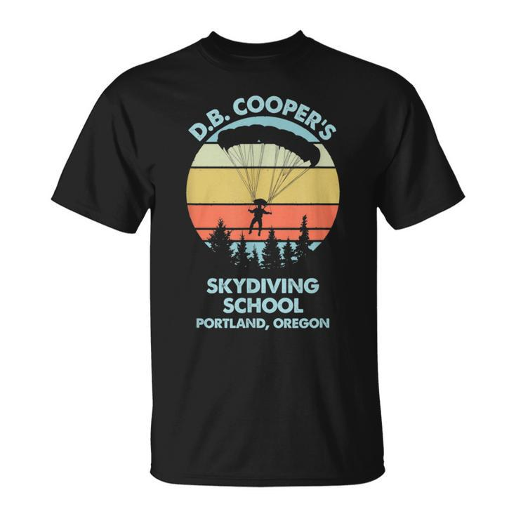 DB Cooper's Skydiving School The Original Vintage T-Shirt