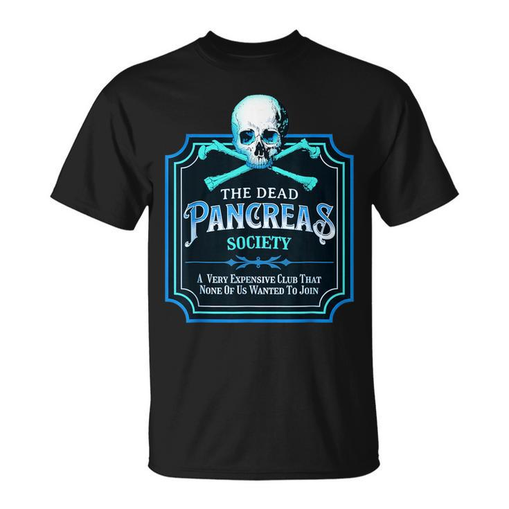 Dead Pancreas Society Diabetes Awareness Day Sugar Skull T-Shirt