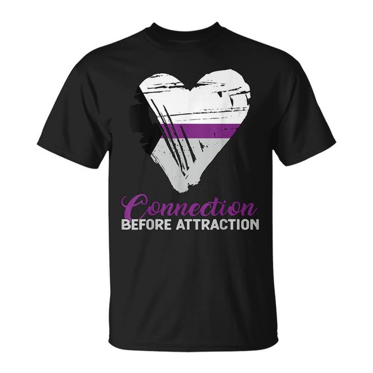 Demisexual Joke Quote Heart Demisexual Flag T-Shirt