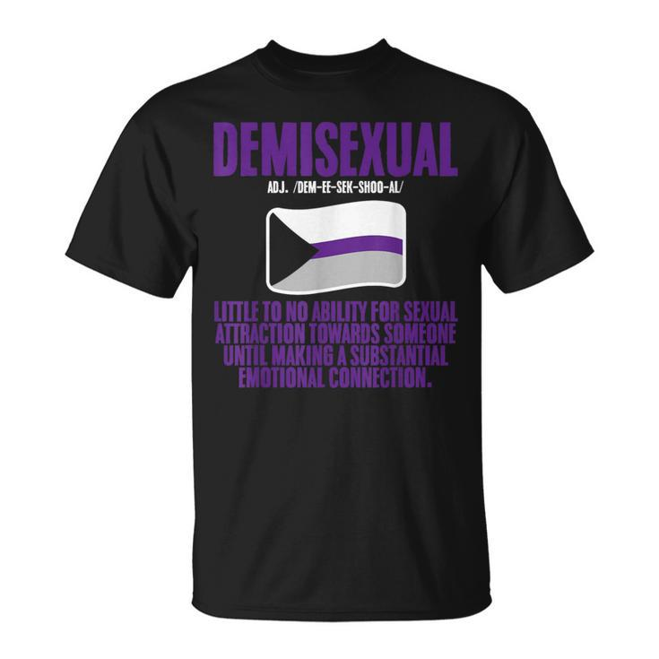 Demisexual Pride Flag Definition T-Shirt
