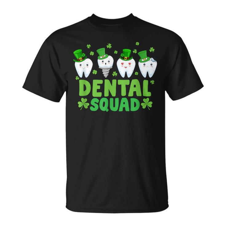 Dental Squad Leprechaun Th Happy St Patrick's Day Dentist T-Shirt
