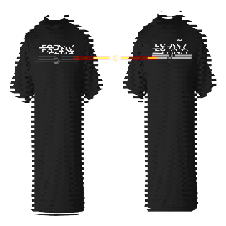 Deportiva De España Con Bandera De España Manga Larga Camiseta unisex
