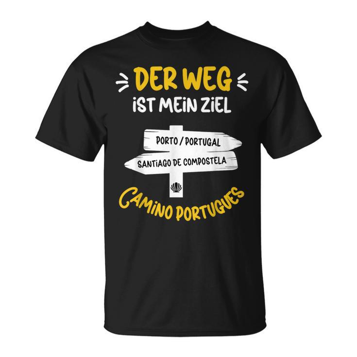 Der Weg Ist Mein Ziel Pilgern Camino Portugues German Language T-Shirt