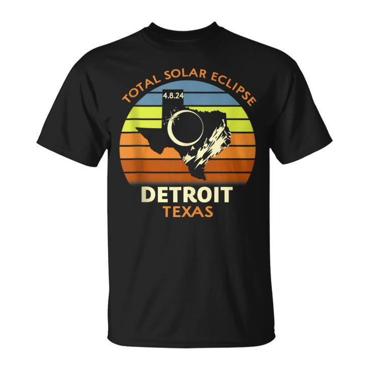 Detroit Texas Total Solar Eclipse 2024 T-Shirt