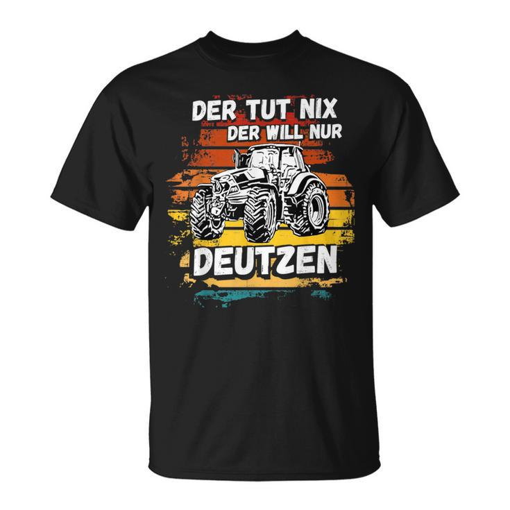 Deutz Tractor Laster Trekker Deutz Agriculture Farm Village T-Shirt
