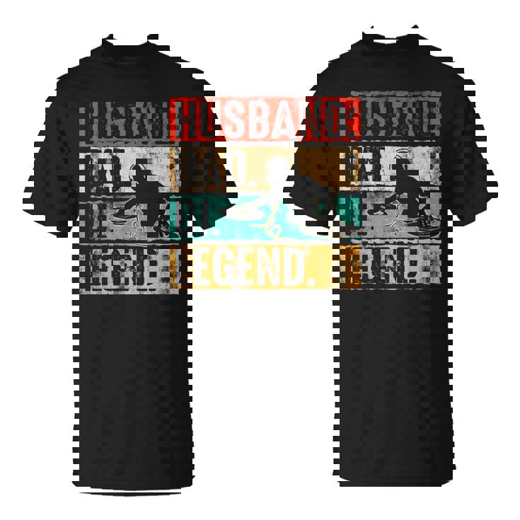 Día Del Padre Marido Papá Dj Leyenda Dj Disco Jockey Música Camiseta unisex