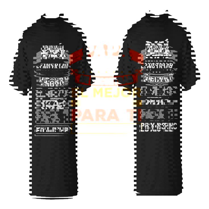 Día Del Padre Papá Hija Hijo Regalo Padre Camiseta unisex
