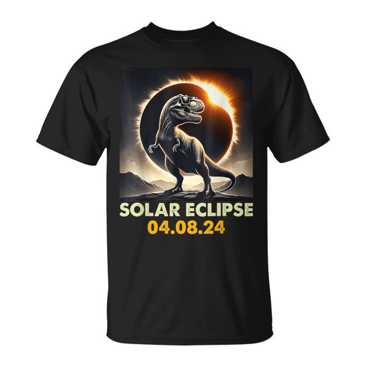 Dinosaur Solar Eclipse TotalityRex Eclipse April 8 2024 T-Shirt