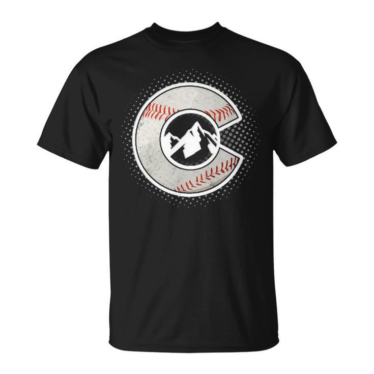 Distressed Colorado Baseball Colorado T-Shirt