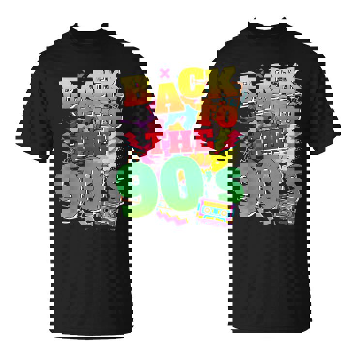 Divertida Fiesta Temática Retro De Los 90 Años 90 Camiseta unisex