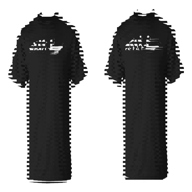 Divertido Pesca Evolución Pescador Evolución Pesca Hombres Camiseta unisex