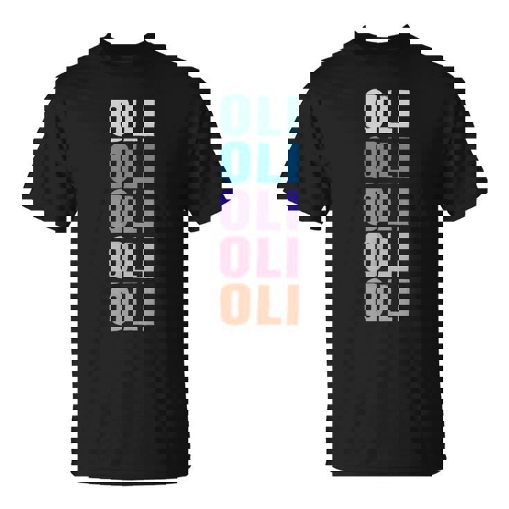 Divertido Regalo Nombre Oli Personalizado Primer Nombre Camiseta unisex