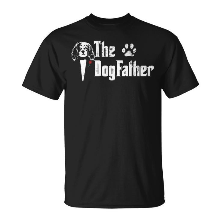 The Dogfather Cavalier King Charles Spaniel Dog Dad T-Shirt