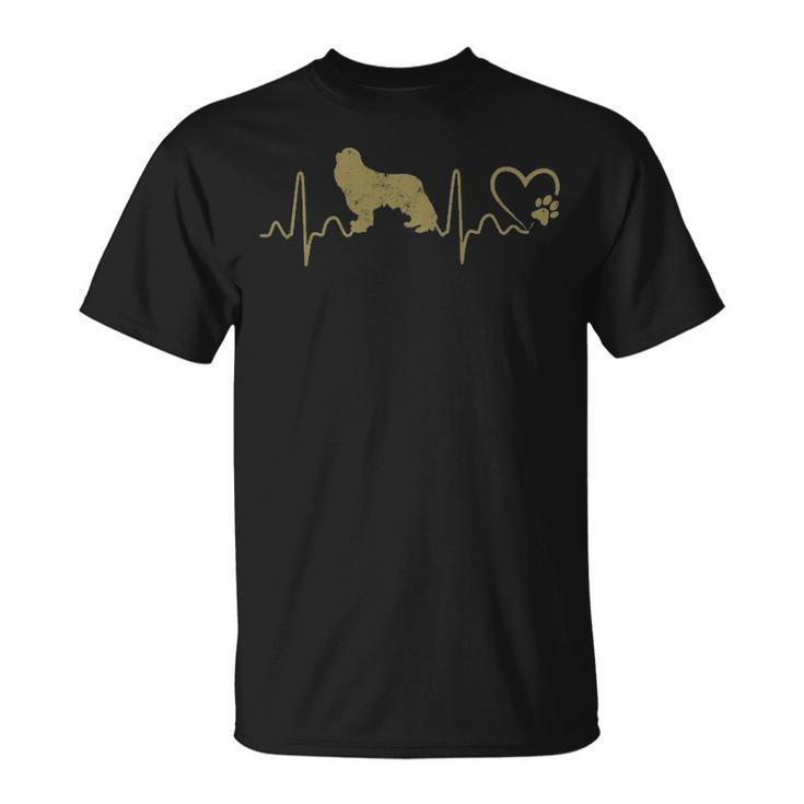 Dogs Heartbeat Cavalier King Charles Spaniel Lifeline T-Shirt