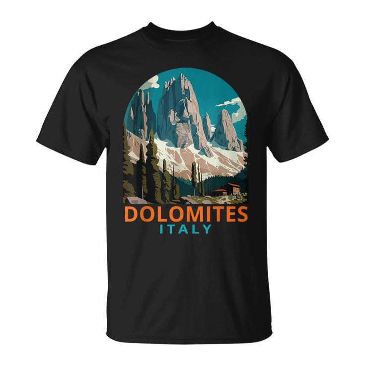 Dolomites Travel Exploration Souvenir Dolomites Italy T-Shirt