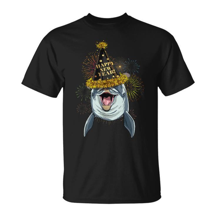 Dolphin Happy New Year 2021 New Years Eve Party T-Shirt