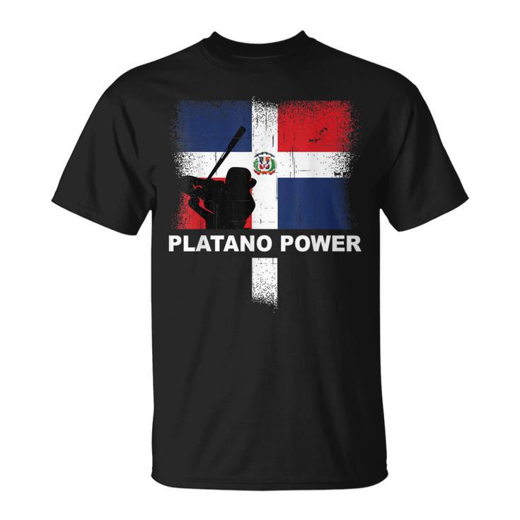 Dominican Republic Baseball Team Support Distress T-Shirt