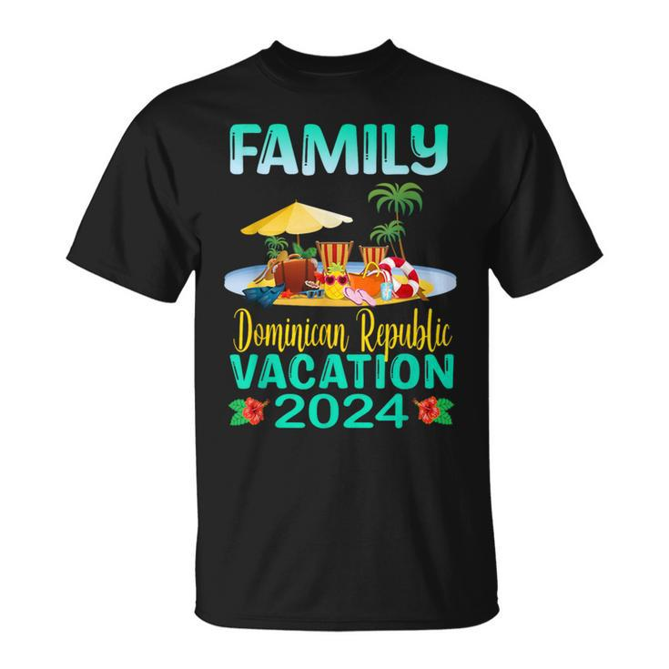 Dominican Republic Vacation 2024 Retro Matching Family Group T-Shirt