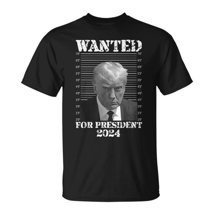 Donald Trump Not Guilty Shot 2024 Wanted For President T-Shirt
