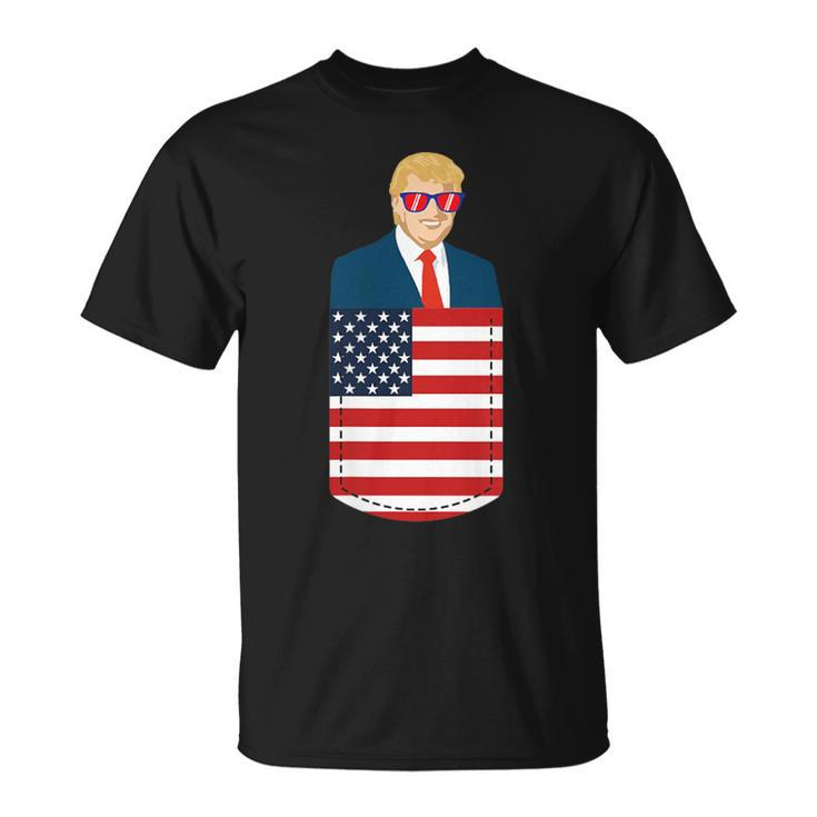 Donald Trump Pocket 2020 Election Usa Maga Republican T-Shirt