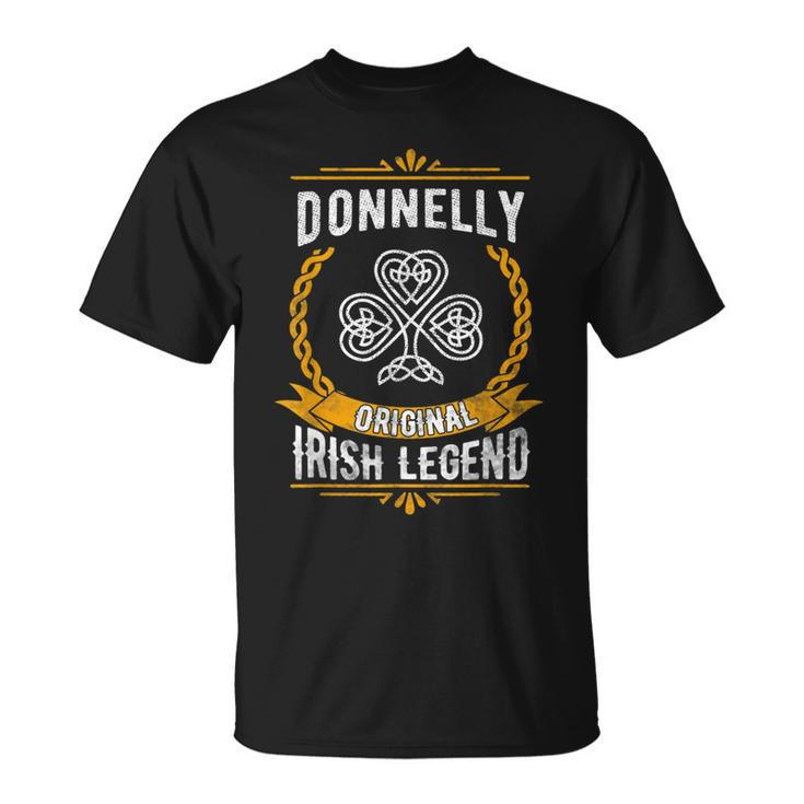 Donnelly Irish Name Vintage Ireland Family Surname T-Shirt