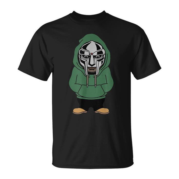 Doom Mask Super Villain All Caps Rap T-Shirt