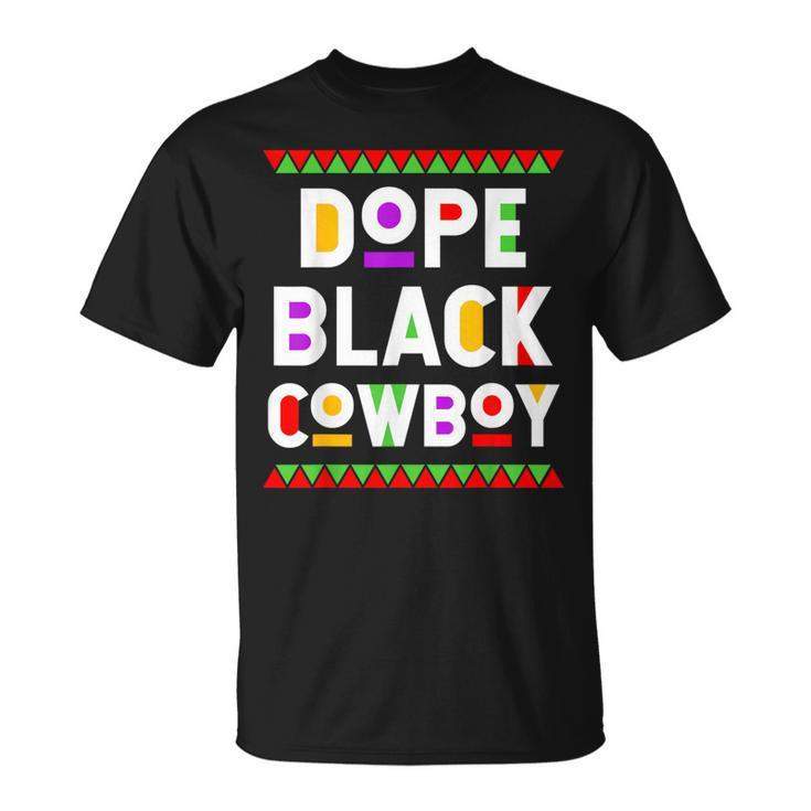 Dope Black Cowboy African American Job Proud Profession T-Shirt