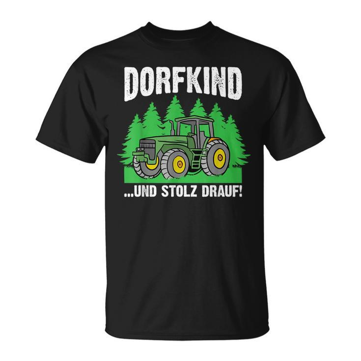 Dorfkind Und Stolz Drauf Farmer Farmer T-Shirt