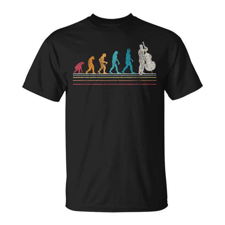 Double Bass Evolution I Double Bass I Retro Vintage T-Shirt