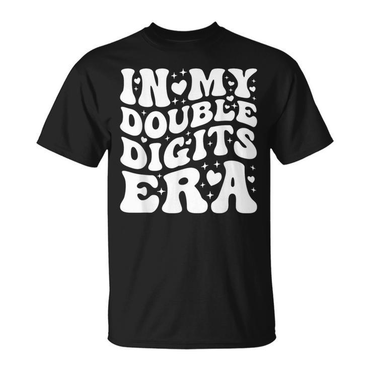 In My Double Digits Era Retro 10 Year Old 10Th Birthday Girl T-Shirt