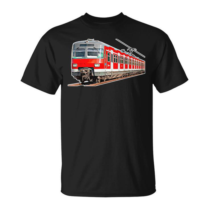 Driftzug Bahn Railenverkehr Travel Train Railway T-Shirt