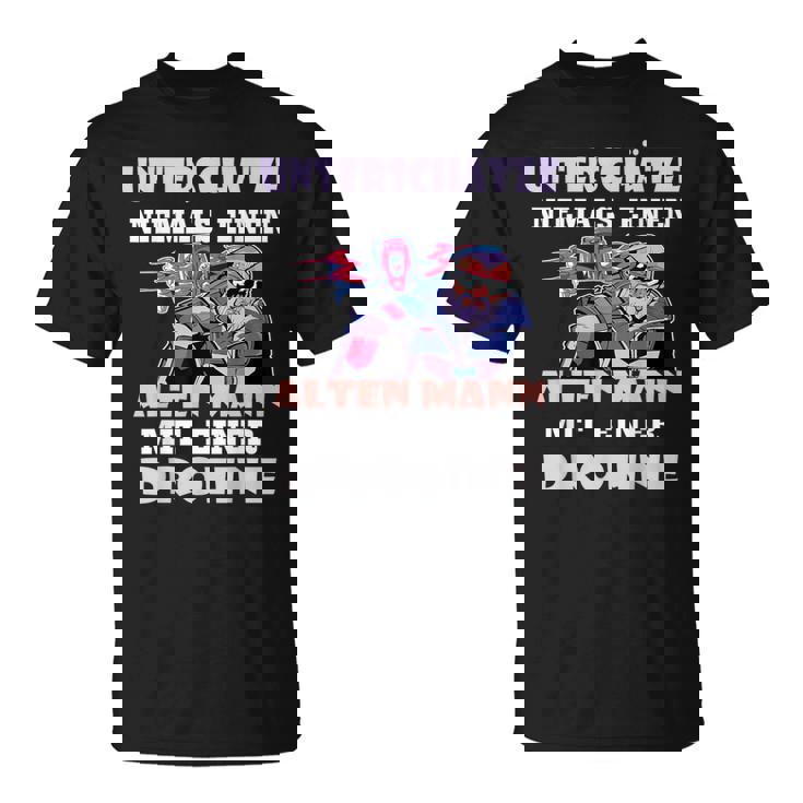 Drone Drone Pilot Grandpa Old Man T-Shirt