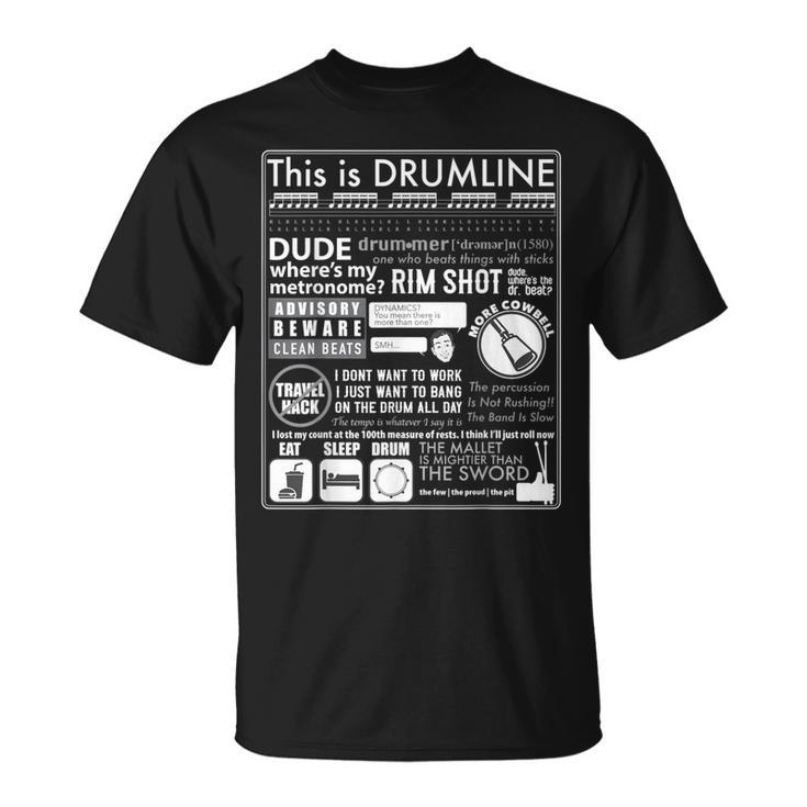 This Is Drumline Drum Line Sayings & Memes T-Shirt