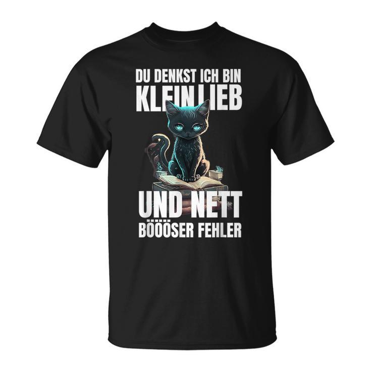 Du Denkst Ich Bin Klein Lieb Und Nett Evil Fehler T-Shirt