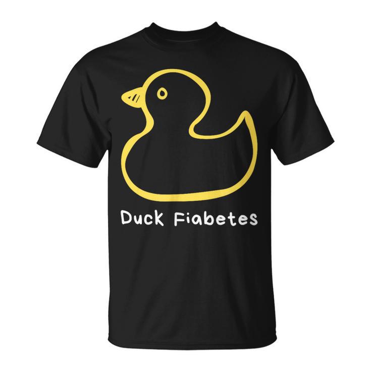 Duck Fiabetes Type 1 Diabetes Sucks T-Shirt