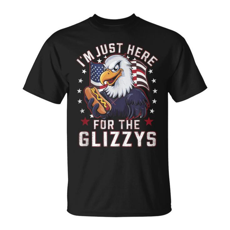 Eagle Im Just Here For The Glizzys T-Shirt