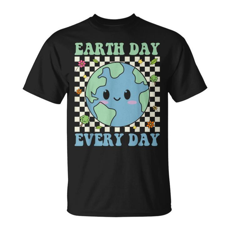 Earth Day Everyday Environmental Awareness Earth Day Groovy T-Shirt