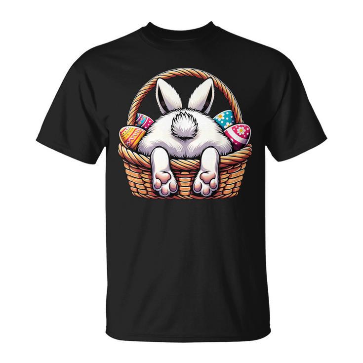 Easter Day Cute Bunny Basket Hunting Chocolate Eggs Egg Hunt T-Shirt