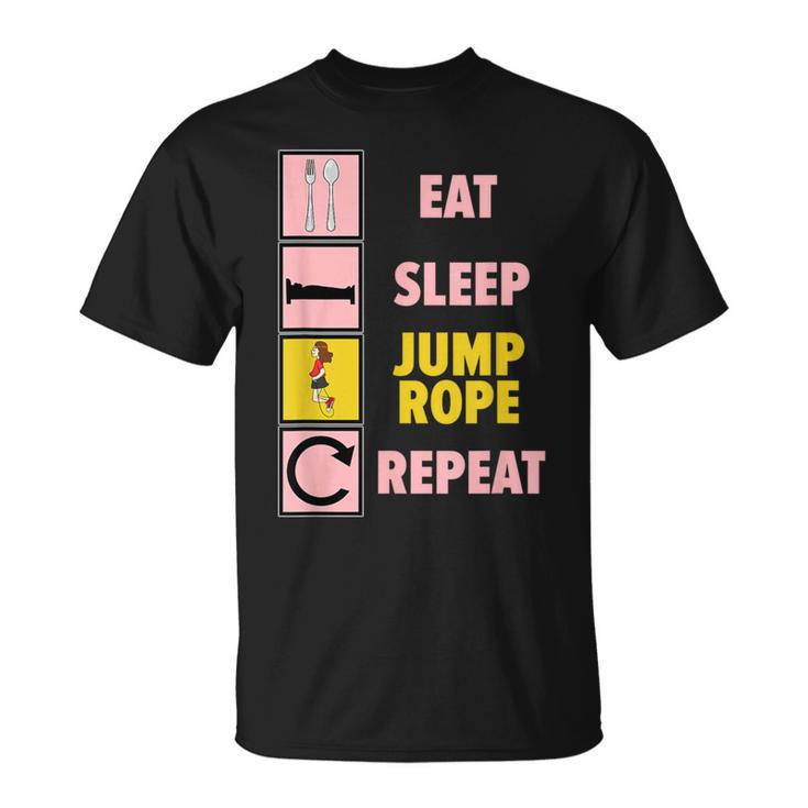 Eat Sleep Jump Rope Repeat Skipping Rope T-Shirt