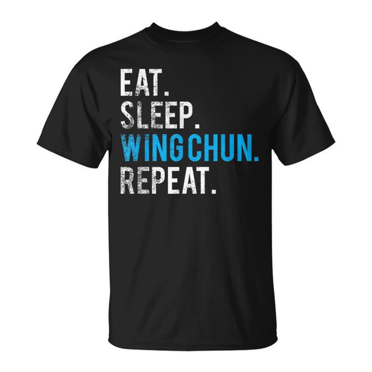 Eat Sleep Wing Chun Repeat Kung Fu T-Shirt