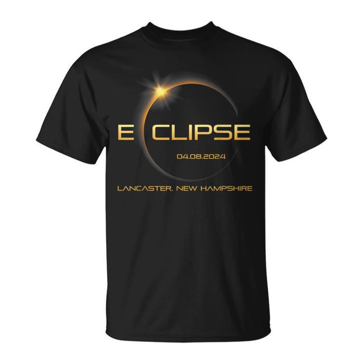 Eclipse 2024 Totality Eclipse Solar Lancaster New Hampshire T-Shirt