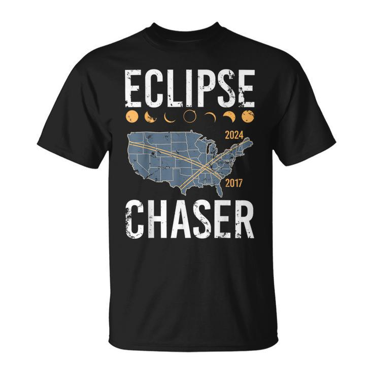 Eclipse Chaser Solar Eclipse Twice In A Lifetime Vintage T-Shirt