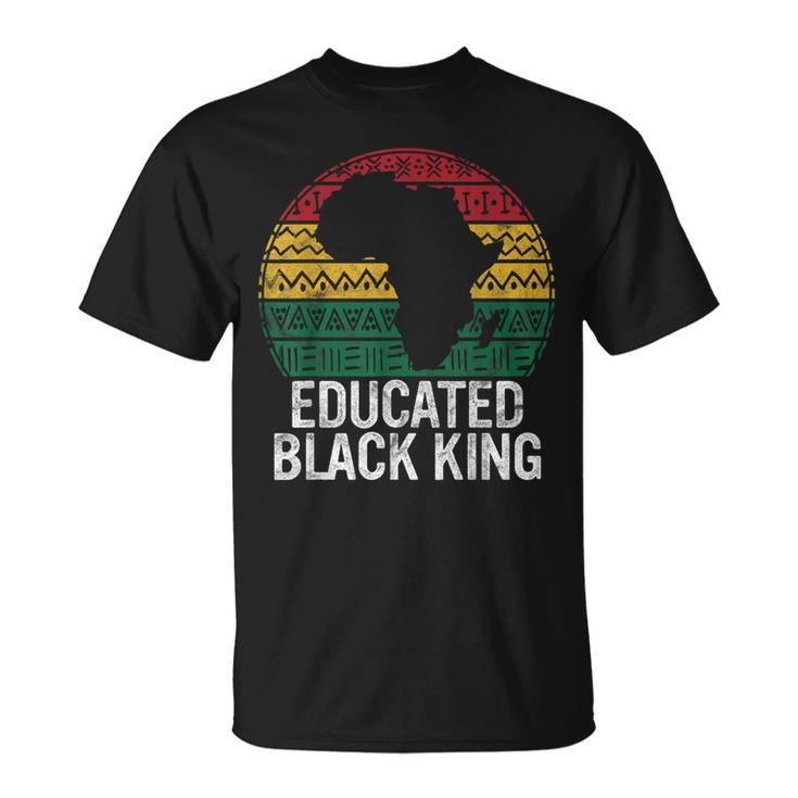Educated Black King History Month African Pride Teacher T-Shirt