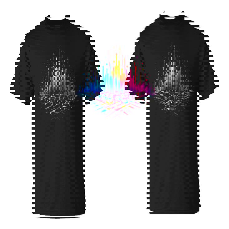 Égaliseur De Musique Colorée Techno Trance T-Shirt