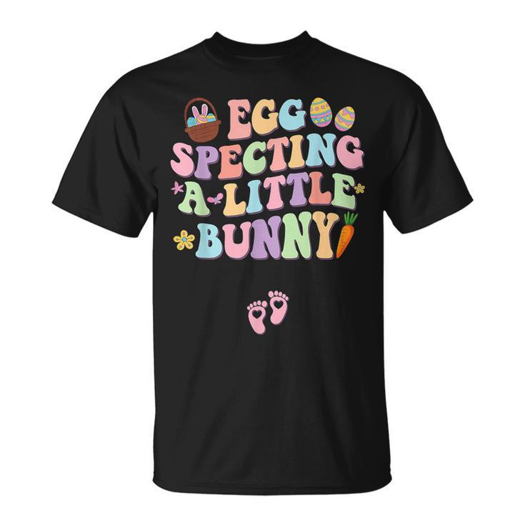 Egg Specting A Little Bunny Easter Pregnancy Announcement T-Shirt