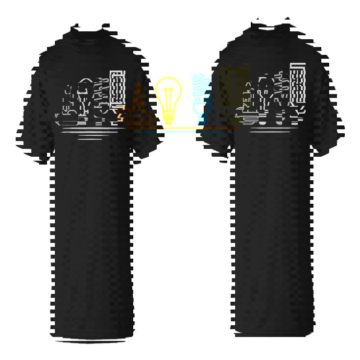 Eléctrico Ingeniero Iluminación Electricidad Electricista Camiseta unisex