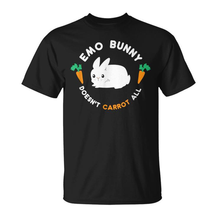 Emo Bunny Doesn't Carrot All  Cute Easter T-Shirt