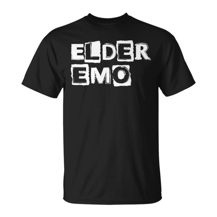 Emo Rock Elder Emo Y2k 2000S Emo Ska Pop Punk Band Music T-Shirt