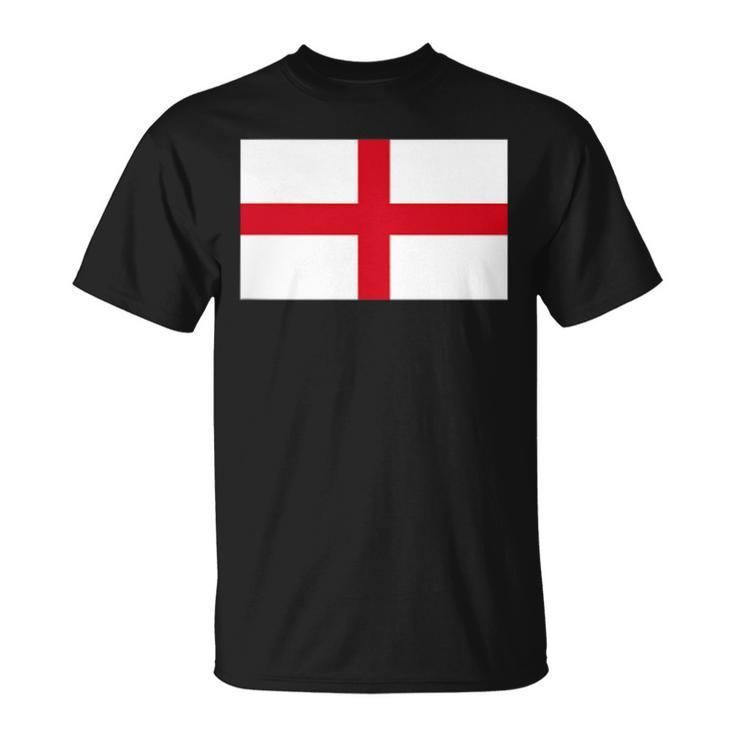 England Flag British Uk English Cross Flags Women T-Shirt